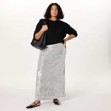 Drop Women's Adela Sequin Maxi Skirt for Stunning Style