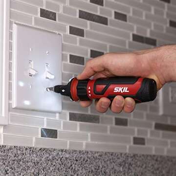 SKIL Rechargeable 4V Cordless Screwdriver with Bits
