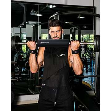 Premium Barbell Squat Pad with Ankle Straps & Gloves