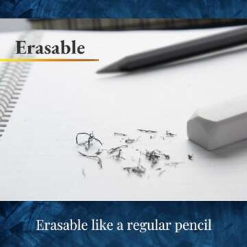 SUN-STAR Stylish Metal Pencil Metacil Pencils for Artist Drawing, Sketching, Non-Sharpening, Black, Pencil Lead Color: Black 2H #4 (with Authentic Hologram Sticker United States Only)