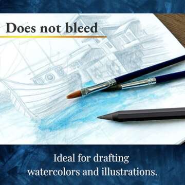 SUN-STAR Stylish Metal Pencil Metacil Pencils for Artist Drawing, Sketching, Non-Sharpening, Black, Pencil Lead Color: Black 2H #4 (with Authentic Hologram Sticker United States Only)