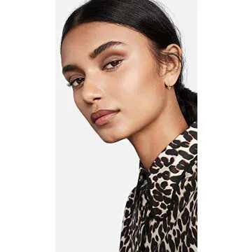 SHASHI Women's So Twisted Huggies, Gold, One Size