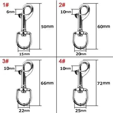 Trigger Clips Clasp - 8Pcs 360° Heavy Duty Swivel Hooks
