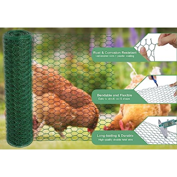 Mklsit Green Floral Chicken Wire for Crafts and Gardens