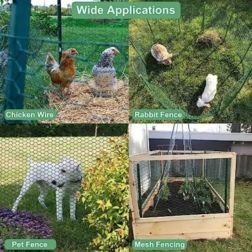 Mklsit Green Floral Chicken Wire for Crafts and Gardens