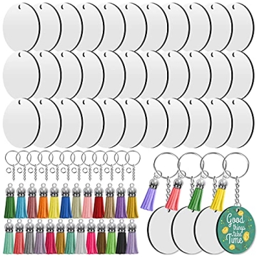 Sublimation Keychains - 200 PCS DIY Craft Kit