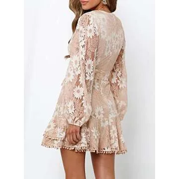 Dokotoo Women's Floral Print Mini Dress for Stylish Comfort