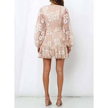 Dokotoo Women's Floral Print Mini Dress for Stylish Comfort