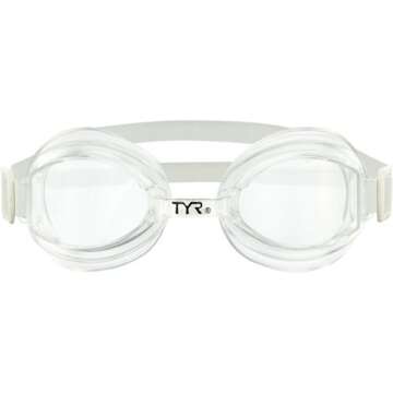 TYR Racetech Performance Goggle (Clear), 7.2 x 2.8 x 2.2 inches