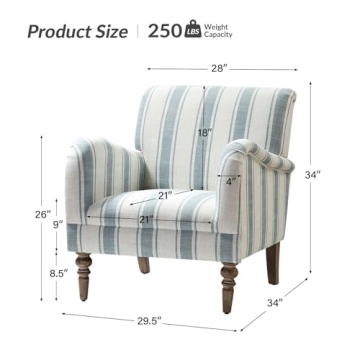 Stylish HULALA HOME Accent Chair for Living Room & Bedroom