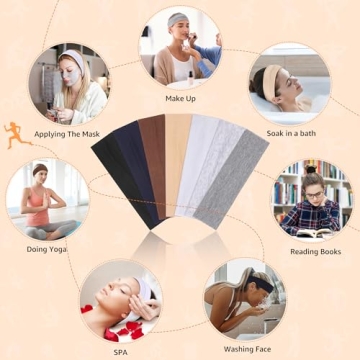 DiyJibb Non-Slip Headbands Women 7PCS Sports Fashion Set
