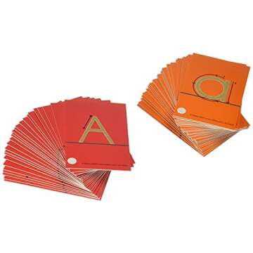 Didax Sandpaper Letters - Tactile Alphabet Cards Set