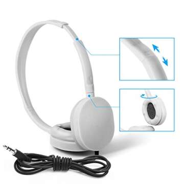 Wholesale Bulk Headphone,10 Packs School Headphones for Classsroom, for School, Airplane, Hospital, Students, Kids and Adults (Mixed Colors)