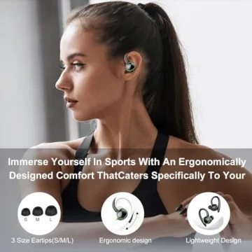 Bluetooth 5.3 Wireless Earbuds with ENC Mic
