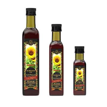 Sunflower Oil Cold Pressed Virgin Organic 16.9 fl oz/500 ml