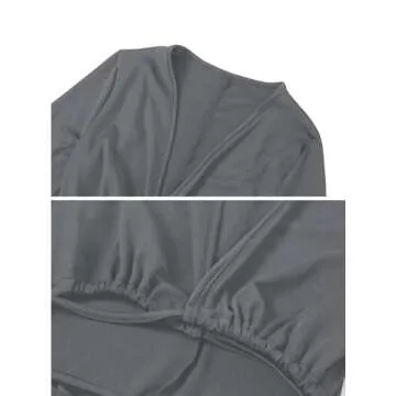 Hilinker Womens Sexy Long Sleeve One Piece Bodycon Jumpsuit Cut Out Club Outfits Grey Medium