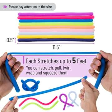 MR. PEN Monkey Noodle Fidget Toy 9 Pack for Stress Relief