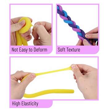 MR. PEN Monkey Noodle Fidget Toy 9 Pack for Stress Relief