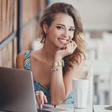 CCnutri Compatible for Apple Watch Bands 38mm 40mm, Innovative No Tool Needed Stainless Steel Replacement Straps Wristbands iWatch Bracelet for Apple Watch Series 6 5 4 3 2 1 SE, Rose Gold