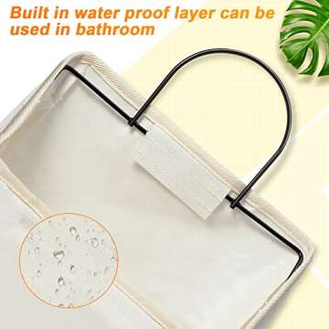 Chumia Wall Hanging Storage Basket Set with Hooks - Stylish Storage