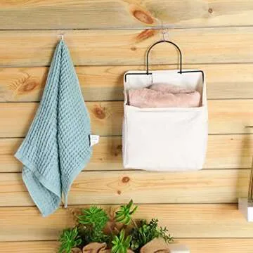 Chumia Wall Hanging Storage Basket Set with Hooks - Stylish Storage