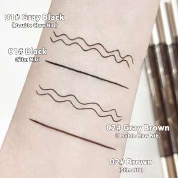 Natural 2-in-1 Eyeliner Eyelash Pencil Set - Waterproof