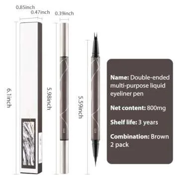 Natural 2-in-1 Eyeliner Eyelash Pencil Set - Waterproof