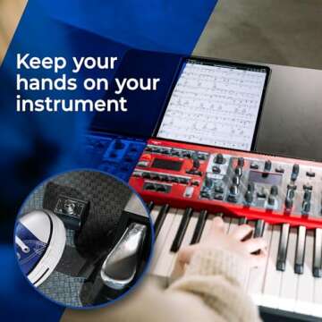 STOMP Mini Bluetooth Page Turner & App Controller - Ultra-Compact Single-Switch with Bidirectional C...