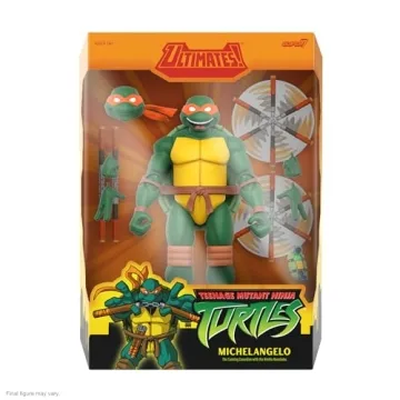 Super7 TMNT Michelangelo 7" Action Figure with Accessories