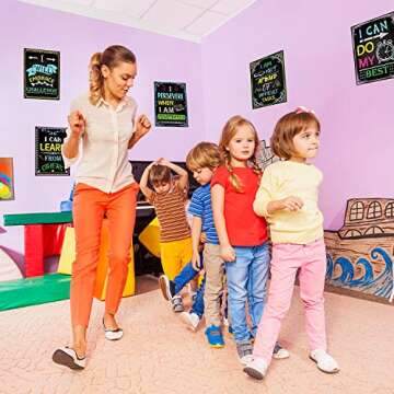 14 Motivational Posters for Classroom What is Your Mindset Bulletin Board Decoration, Inspirational Sign Positive Quote Wall Art I Can for Office Teachers Students School Classroom Decorations