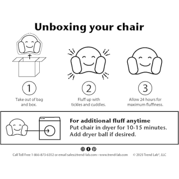 Trend Lab Flower Toddler Chair - Cute and Comfy Kids Chair