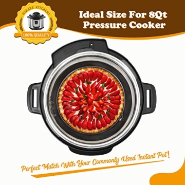 HIWARE 8 Inch Non-stick Springform Pan for Perfect Cheesecakes