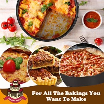 HIWARE 8 Inch Non-stick Springform Pan for Perfect Cheesecakes