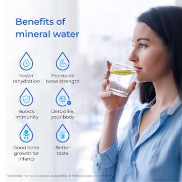 Waterdrop Remineralization Filter WD-MNR35, 1/4" Quick Connect Mineral Filter for Reverse Osmosis System, Restore Essential Minerals for RO System, RO Mineral Filter, Under Sink Water Filtration