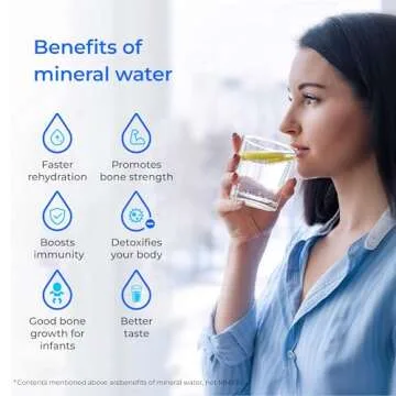 Waterdrop Remineralization Filter WD-MNR35, 1/4" Quick Connect Mineral Filter for Reverse Osmosis System, Restore Essential Minerals for RO System, RO Mineral Filter, Under Sink Water Filtration