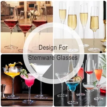 Gnollko Travel Wine Glass Charms - 16 Unique Designs