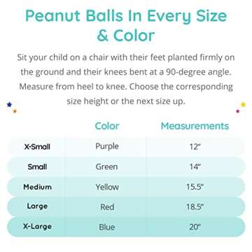 Fun and Function - Peanut Ball for Kids - Physical Therapy Ball - Physio Roll Peanut Ball - Peanut Ball for Kids Therapy - Sensory Peanut Ball - Blue - X-Large (20” x 43.5”)