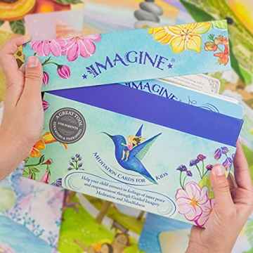 Imagine Meditation Cards for Kids - Award-Winning Mindfulness Kit