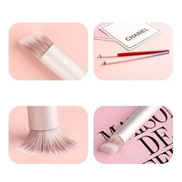 HYWWPFLAY 6pieces Ombre Nail Brush Wood Nail Pen Ombre Brush for Gel Nails Nail Gradient Brush Nail Design Brushes Nail Painting Kit Nail Art Tools Acrylic Nail Accessories
