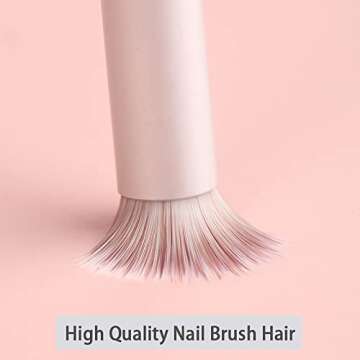 HYWWPFLAY 6pieces Ombre Nail Brush Wood Nail Pen Ombre Brush for Gel Nails Nail Gradient Brush Nail Design Brushes Nail Painting Kit Nail Art Tools Acrylic Nail Accessories