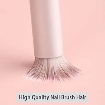 HYWWPFLAY 6pieces Ombre Nail Brush Wood Nail Pen Ombre Brush for Gel Nails Nail Gradient Brush Nail Design Brushes Nail Painting Kit Nail Art Tools Acrylic Nail Accessories