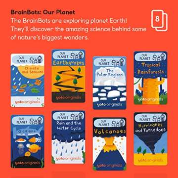 Yoto BrainBots: Our Planet – 8 Kids Audiobook Cards for Use with Player & Mini All-in-1 Audio Devi...