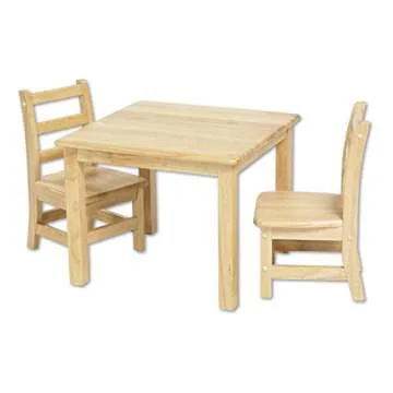 Hardwood Activity Table for Kids - Safe & Durable