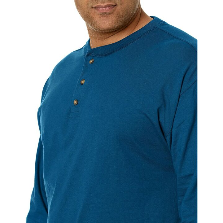 Hanes Men's Cotton Henley Shirts - Affordable & Stylish