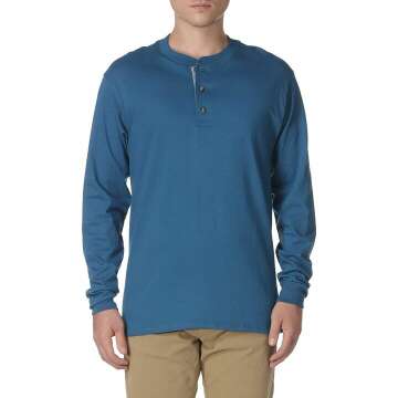 Hanes Men's Cotton Henley Shirts - Affordable & Stylish