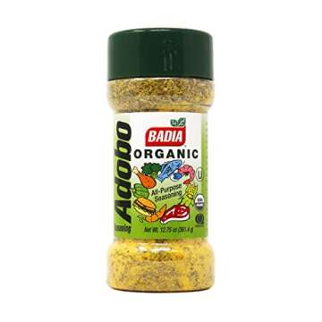 Badia Organic Adobo Latin Seasoning 12.75 Oz, Kosher, Gf, No Msg