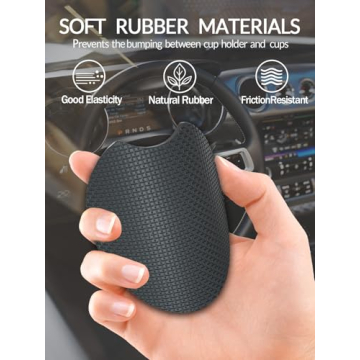 Stylish Cup Holder Coasters for Cars | Set of 2 Snow Leopard