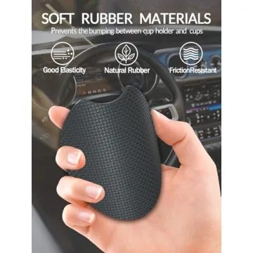 Stylish Cup Holder Coasters for Cars | Set of 2 Snow Leopard