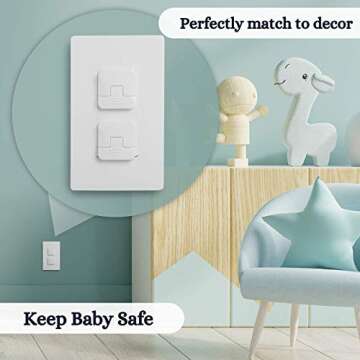 Bates- Outlet Covers Child Proof, 10 Pack, 3 Prong Outlet Covers, Baby Proof Outlet Covers, Baby Outlet Covers, Child Proof Outlet Cover, Child Safety Outlet Covers, Electrical Safety Baby Products