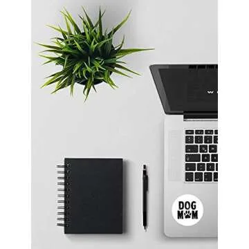 Awkward Styles Women's Dog Mom Off Shoulder Tops T Shirt Dog Lover Quote Mom of Dogs Gift for Mom + Sticker Gift Black M